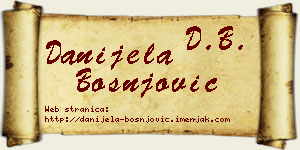 Danijela Bošnjović vizit kartica